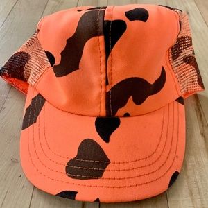 Vintage Blaze Orange Trucker Hat